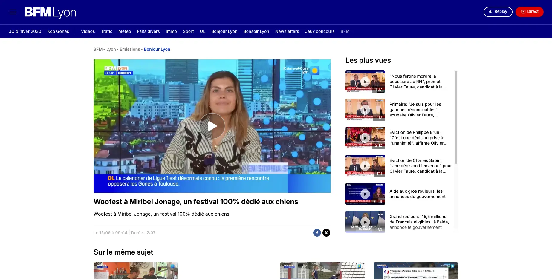 Woofest présenté sur BFM Lyon dans l'émission Bonjour Lyon